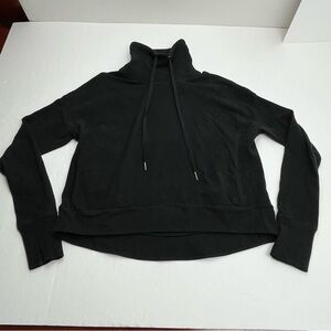 Sweaty Betty Funnel Neck Sweatshirt Womens‎ Size XS Black Thumbholes Athletic